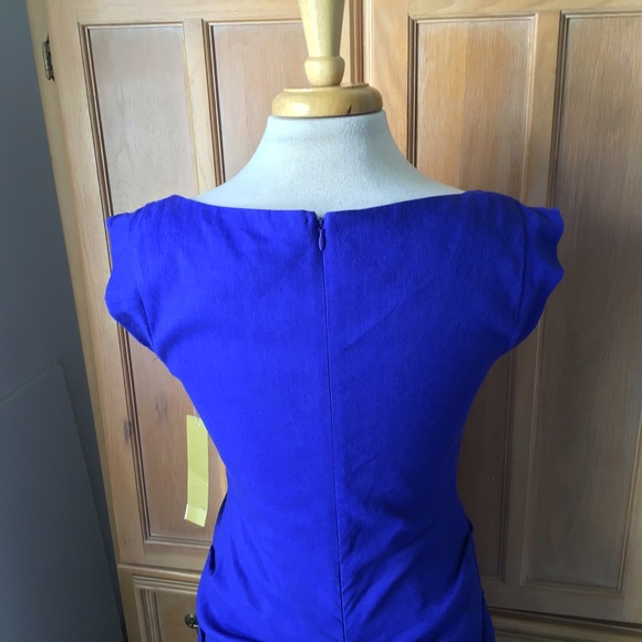 ❤️SOLD❤️NWT NICOLE MILLER STRETCH LINEN DRESS - Picture 6 of 9